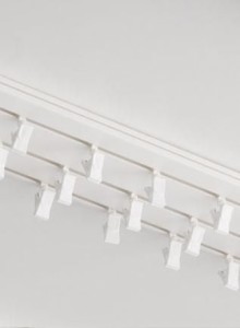 Garniže koľajová PVC trojradový