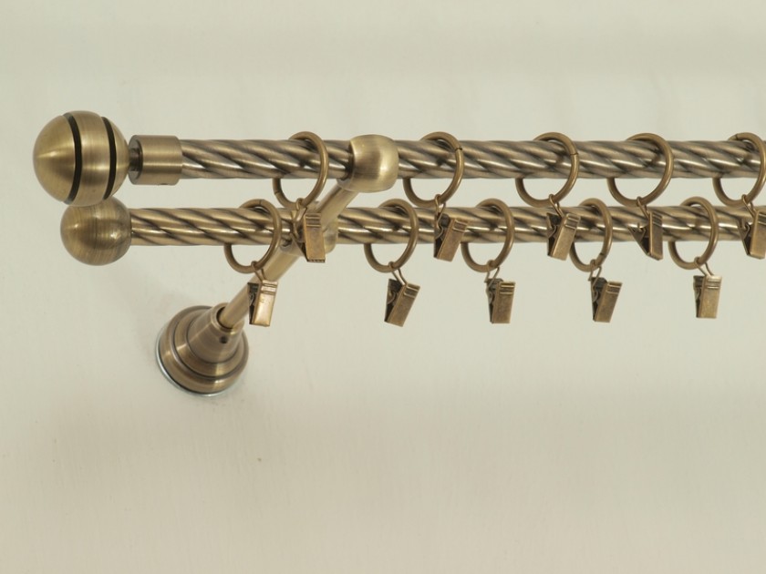 Garniže Guľa trio mosadz