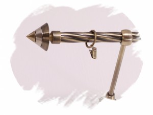 Hrot - jednoradové kovové twister garniže mosadz