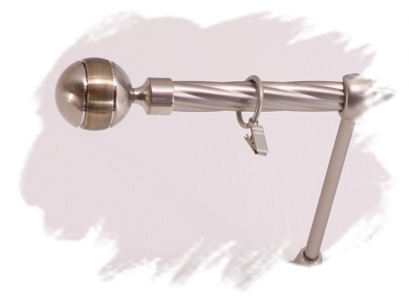 Hrot - jednoradové kovové twister garniže satyna